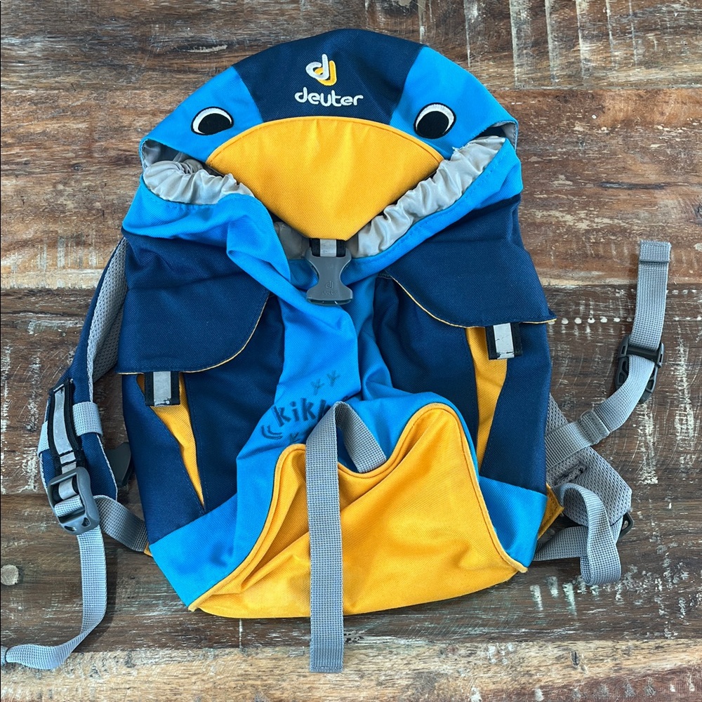 Deuter Kids Blue and Yellow Backpack